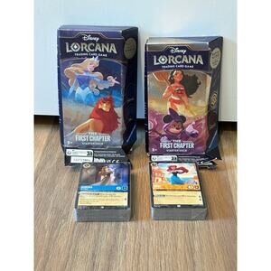 Disney Lorcana Two The First Chapter Starter Decks (No Boosters)